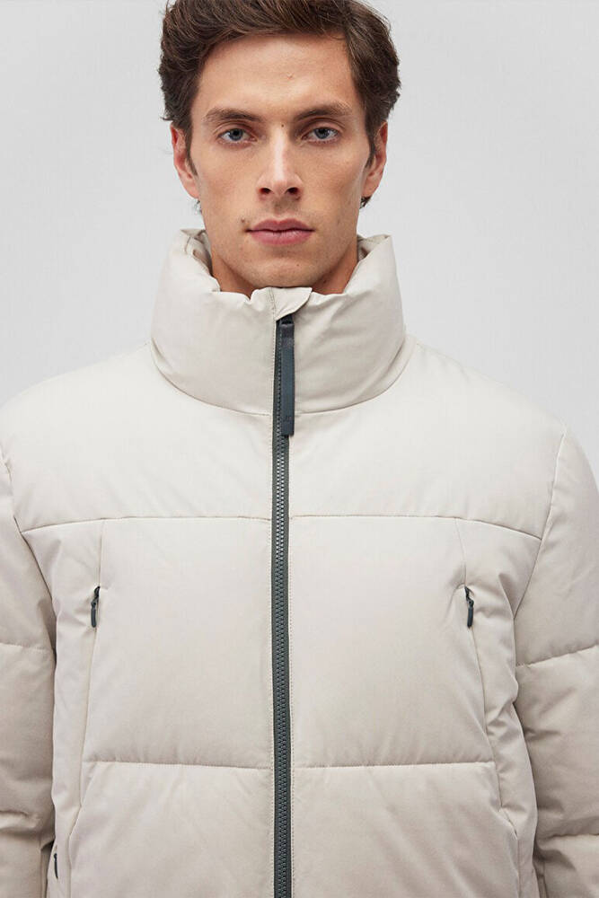 Erkek Dik Yaka Ceket 0110462-70144 Bej 