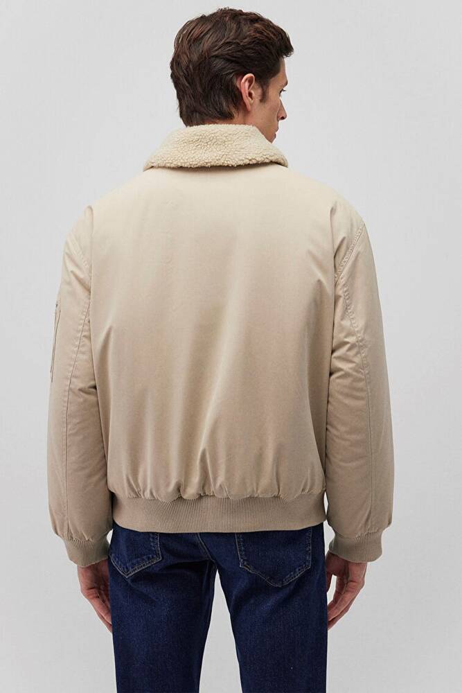 Erkek Dik Yaka Ceket 0110465-86559 Bej 