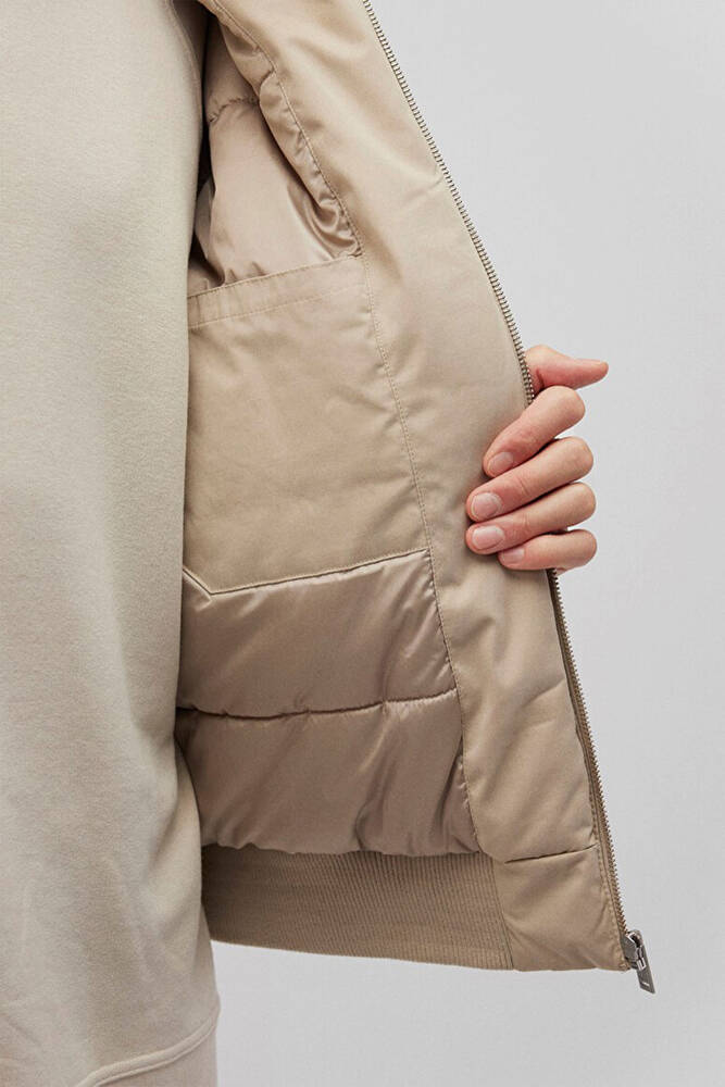 Erkek Dik Yaka Ceket 0110465-86559 Bej 