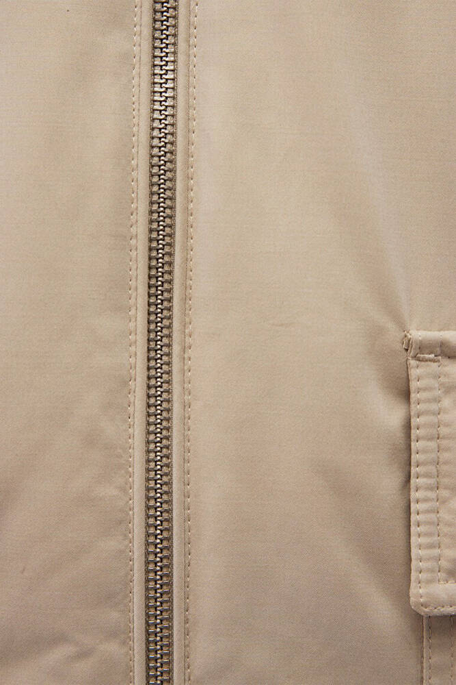 Erkek Dik Yaka Ceket 0110465-86559 Bej 