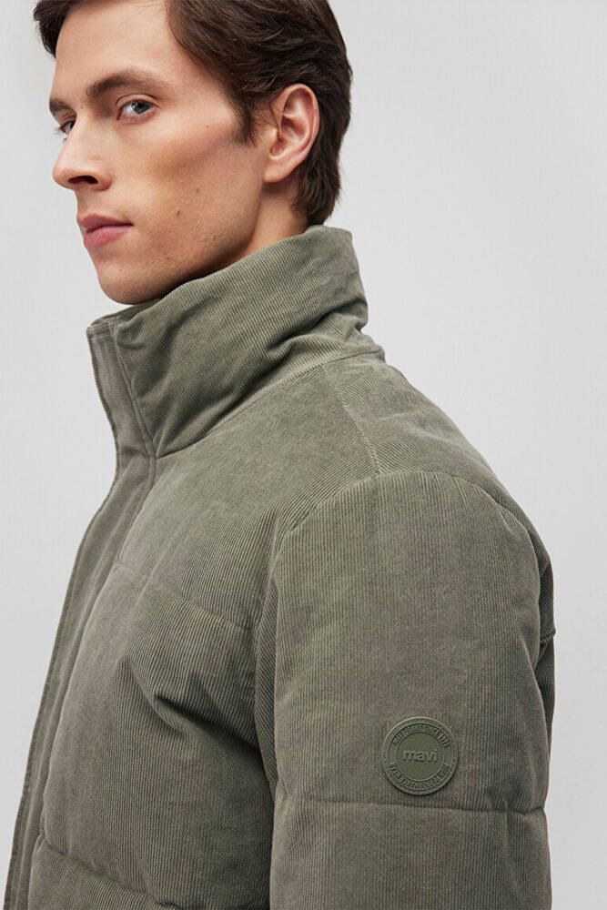 Erkek Dik Yaka Ceket 0110476-85485 Yeşil 