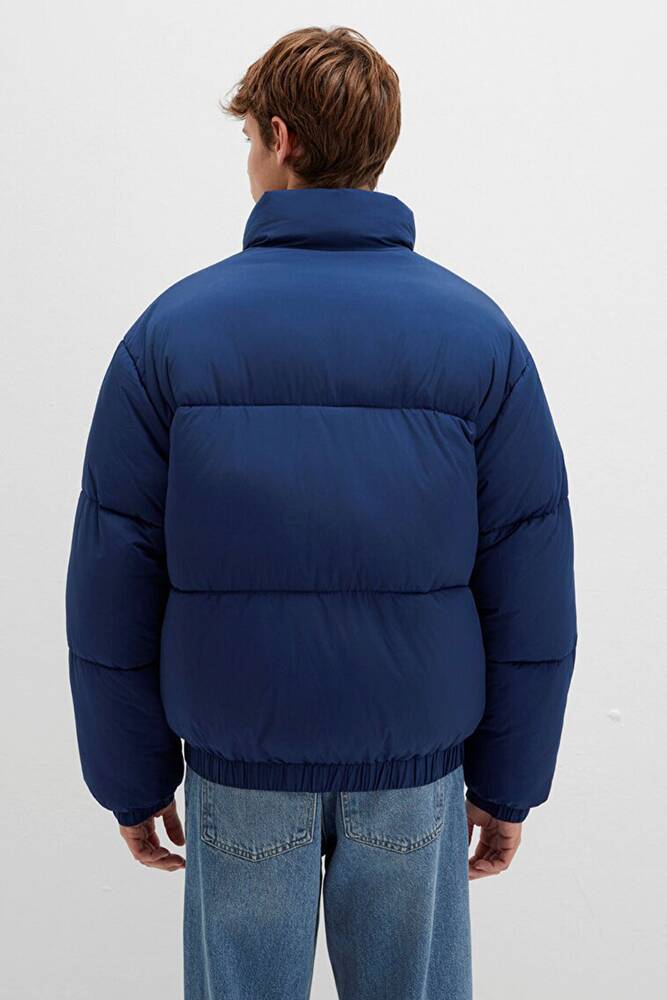 Erkek Dik Yaka Ceket 0110609-89353 Lacivert 