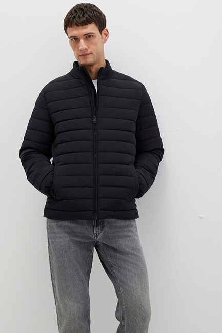 Erkek Dik Yaka Ceket 0110618-71379 Siyah (3)