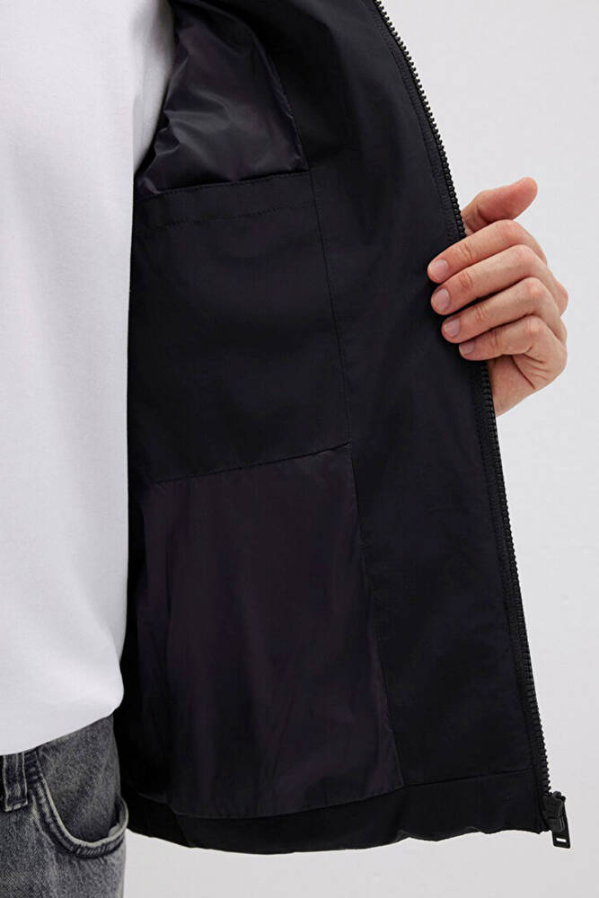 Erkek Dik Yaka Ceket 0110618-71379 Siyah 