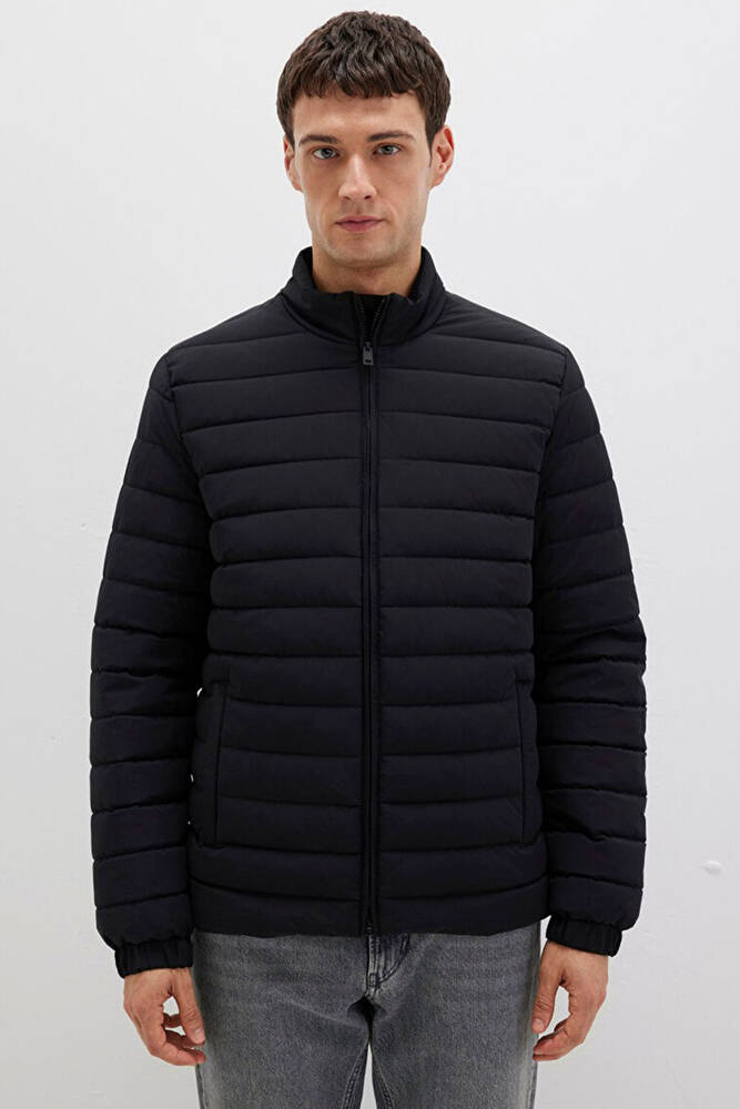 Erkek Dik Yaka Ceket 0110618-71379 Siyah 