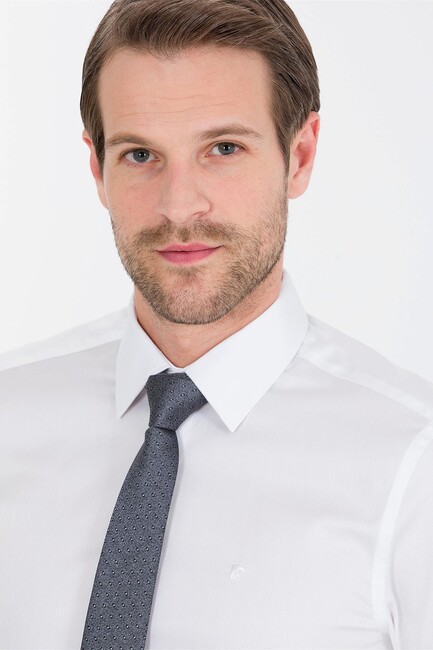 Erkek Dokuma Gömlek 000-1619797 Beyaz (2)