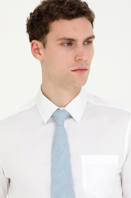 Erkek Dokuma Gömlek 000-1619798 Beyaz (2)