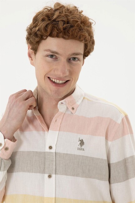 Erkek Dokuma Gömlek 000-1837589 Haki (2)