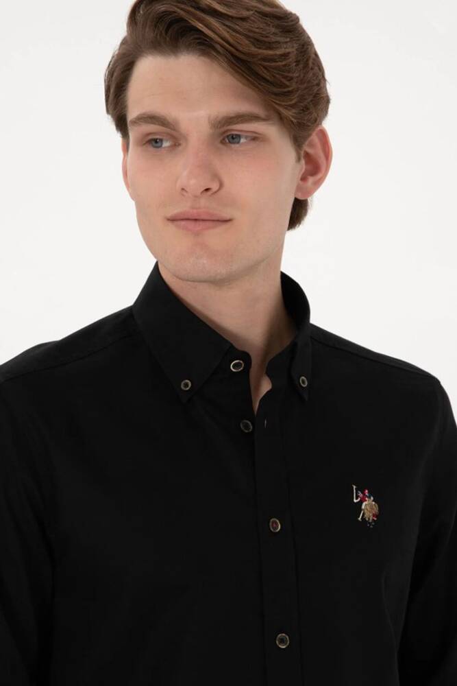 Erkek Dokuma Gömlek 000-2082904 Siyah 