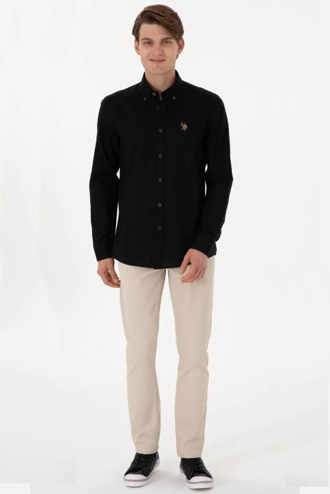 Erkek Dokuma Gömlek 000-2082904 Siyah 