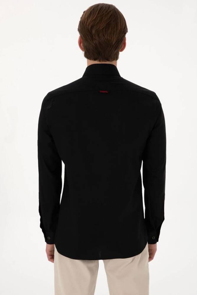 Erkek Dokuma Gömlek 000-2082904 Siyah 