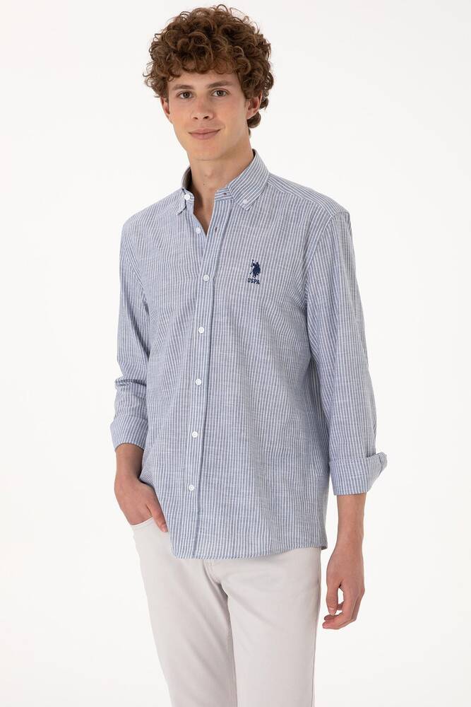 Erkek Dokuma Gömlek 000-2106492 Lacivert 