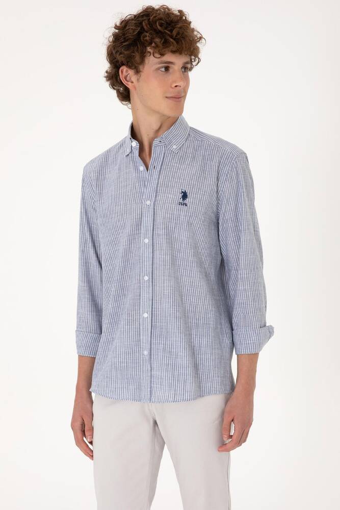 Erkek Dokuma Gömlek 000-2106492 Lacivert 