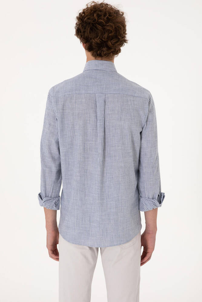 Erkek Dokuma Gömlek 000-2106492 Lacivert 