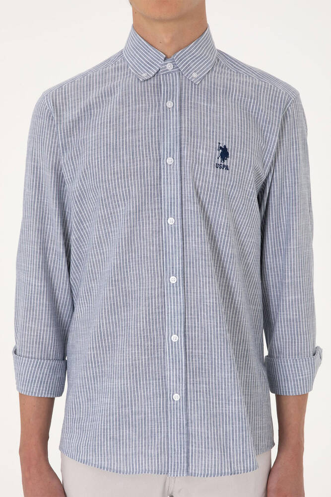 Erkek Dokuma Gömlek 000-2106492 Lacivert 