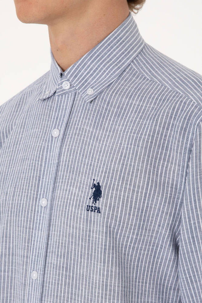 Erkek Dokuma Gömlek 000-2106492 Lacivert 