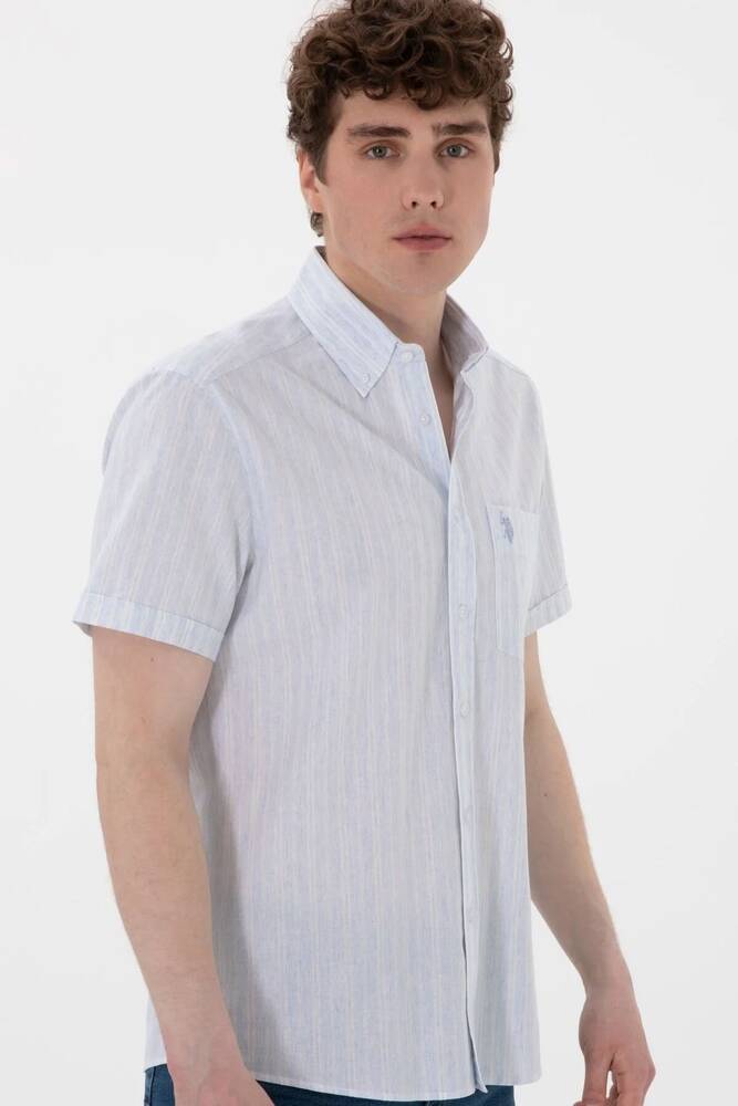 Erkek Dokuma Gömlek 000-2106598 Mavi 