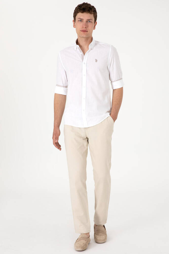 Erkek Dokuma Gömlek 000-2106636 Beyaz 