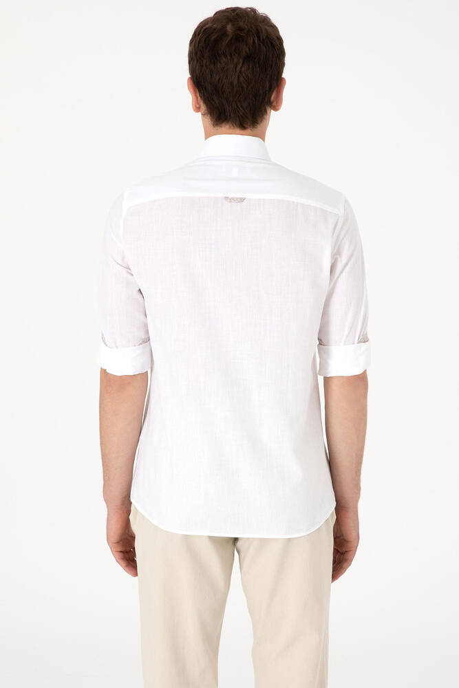 Erkek Dokuma Gömlek 000-2106636 Beyaz 