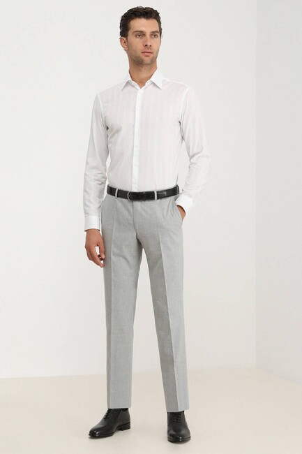 Erkek Dokuma Klasik Gömlek 10143050 Beyaz (2)