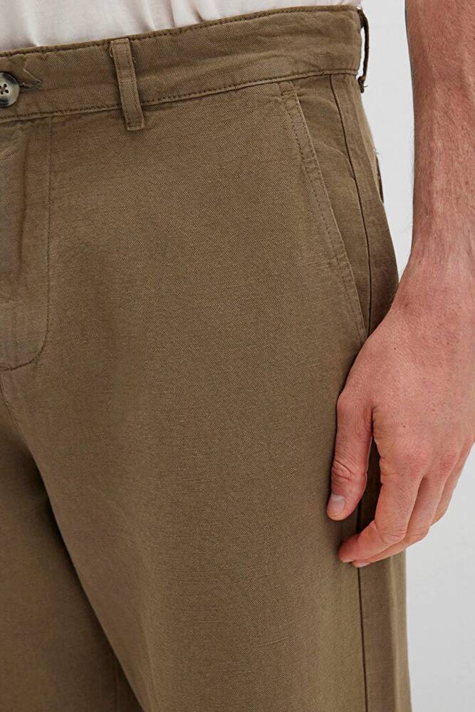 Erkek Dokuma Pantolon 0010501-71816 Haki 