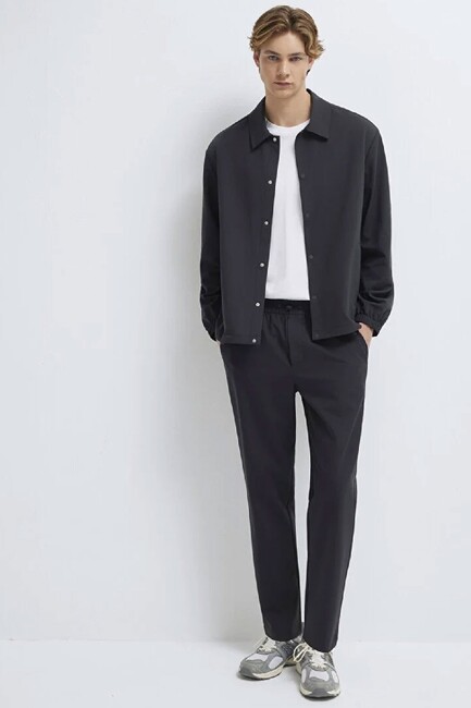 Erkek Dokuma Pantolon 0010544-71379 Siyah (2)