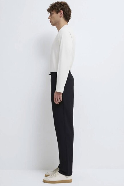 Erkek Dokuma Pantolon 0010545-71379 Siyah - Thumbnail