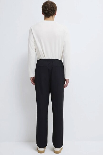 Erkek Dokuma Pantolon 0010545-71379 Siyah - Thumbnail