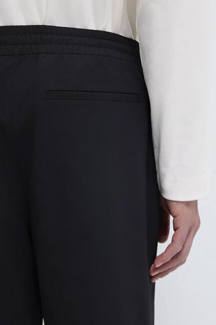 Erkek Dokuma Pantolon 0010545-71379 Siyah - Thumbnail