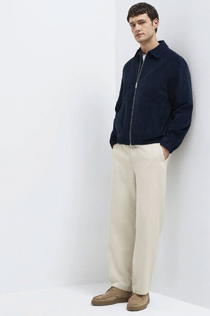 Erkek Dokuma Pantolon 0010557-70144 Bej (1)