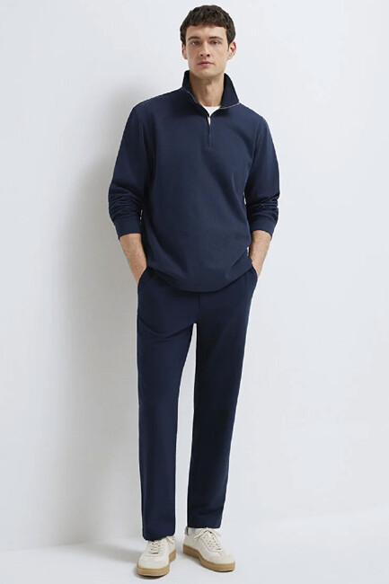 Erkek Dokuma Pantolon 0010559-86623 Lacivert (1)