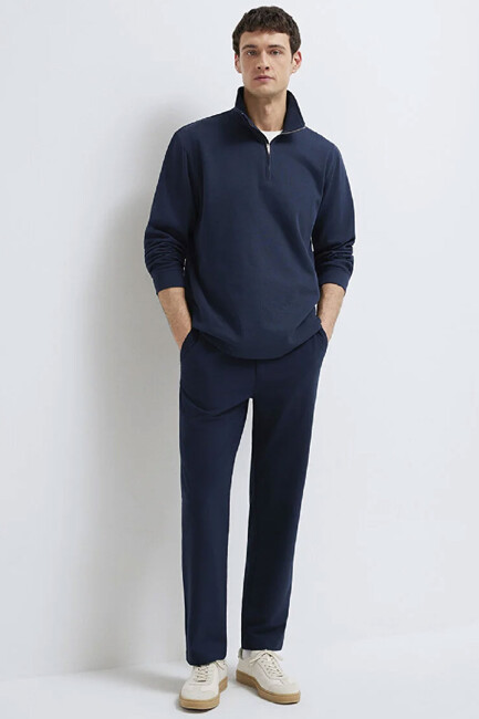 Erkek Dokuma Pantolon 0010559-86623 Lacivert (2)