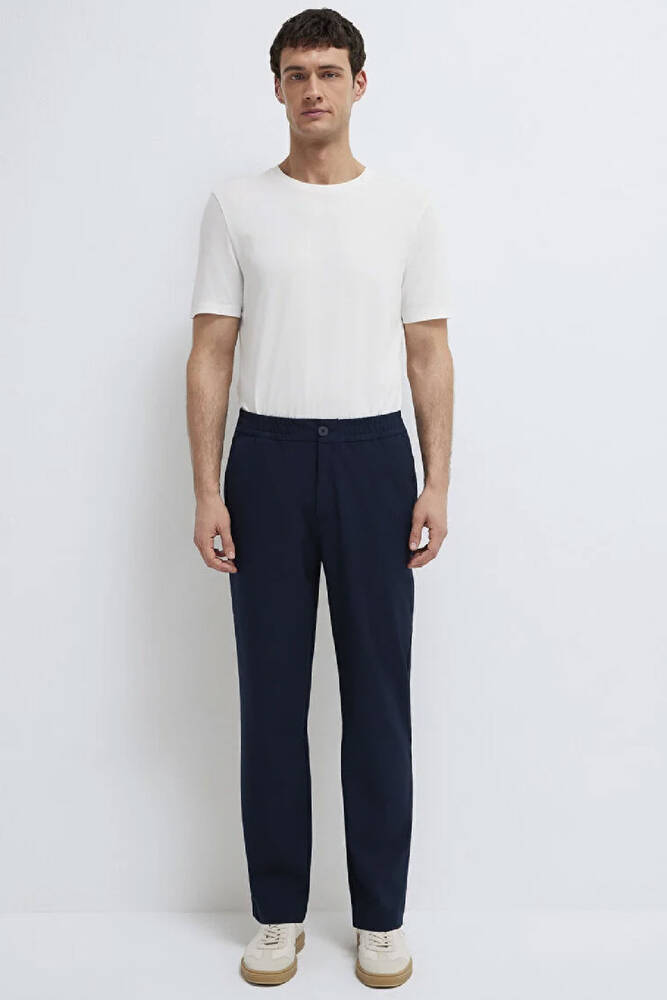 Erkek Dokuma Pantolon 0010559-86623 Lacivert 