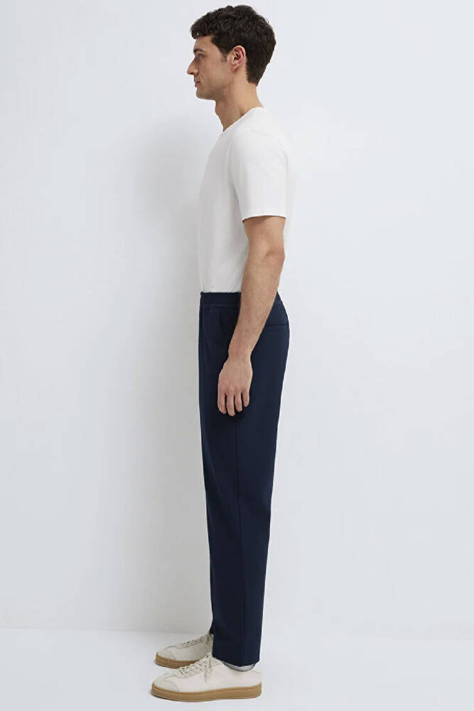 Erkek Dokuma Pantolon 0010559-86623 Lacivert 