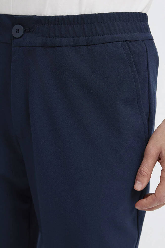 Erkek Dokuma Pantolon 0010559-86623 Lacivert 