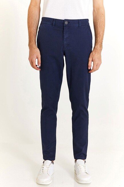 Erkek Dokuma Spor Pantolon 000-1827278 Lacivert (1)