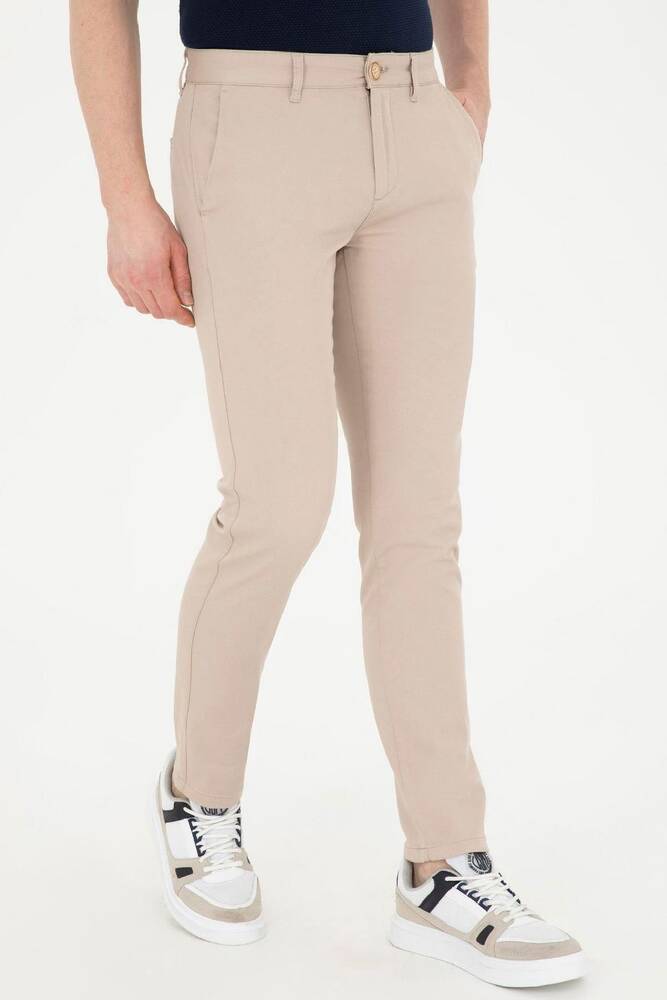 Erkek Dokuma Spor Pantolon 000-2106184 Bej 