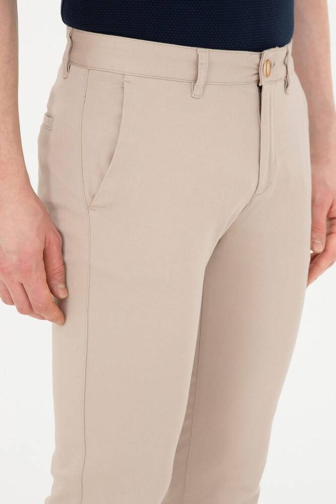 Erkek Dokuma Spor Pantolon 000-2106184 Bej 