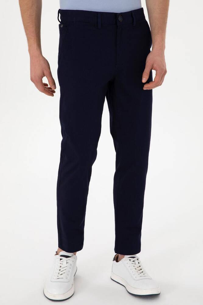 Erkek Dokuma Spor Pantolon 000-2106184 Lacivert 