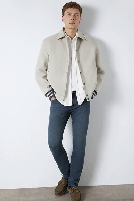 Erkek Düğmeli Ceket 0110767-70075 Gri (2)