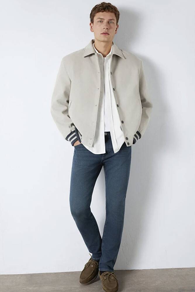 Erkek Düğmeli Ceket 0110767-70075 Gri 