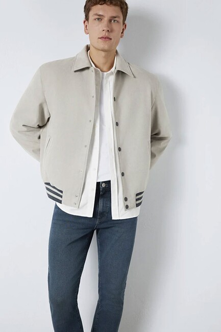 Erkek Düğmeli Ceket 0110767-70075 Gri (3)