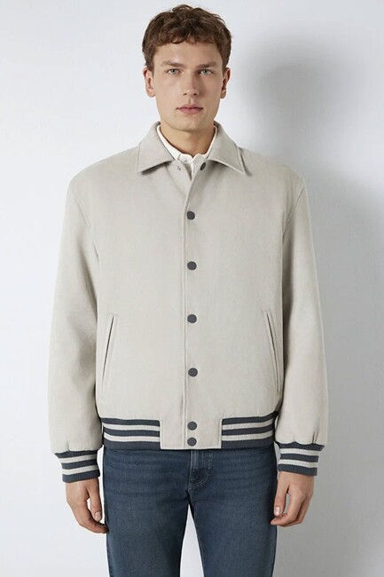 Erkek Düğmeli Ceket 0110767-70075 Gri - Thumbnail