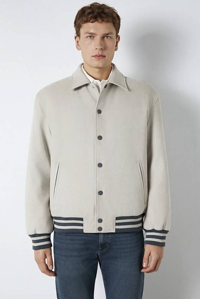 Erkek Düğmeli Ceket 0110767-70075 Gri 