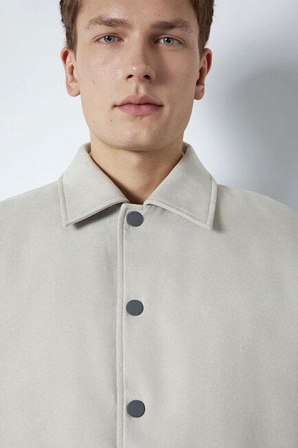 Erkek Düğmeli Ceket 0110767-70075 Gri - Thumbnail