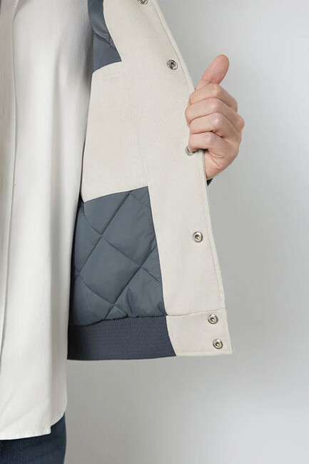 Erkek Düğmeli Ceket 0110767-70075 Gri - Thumbnail