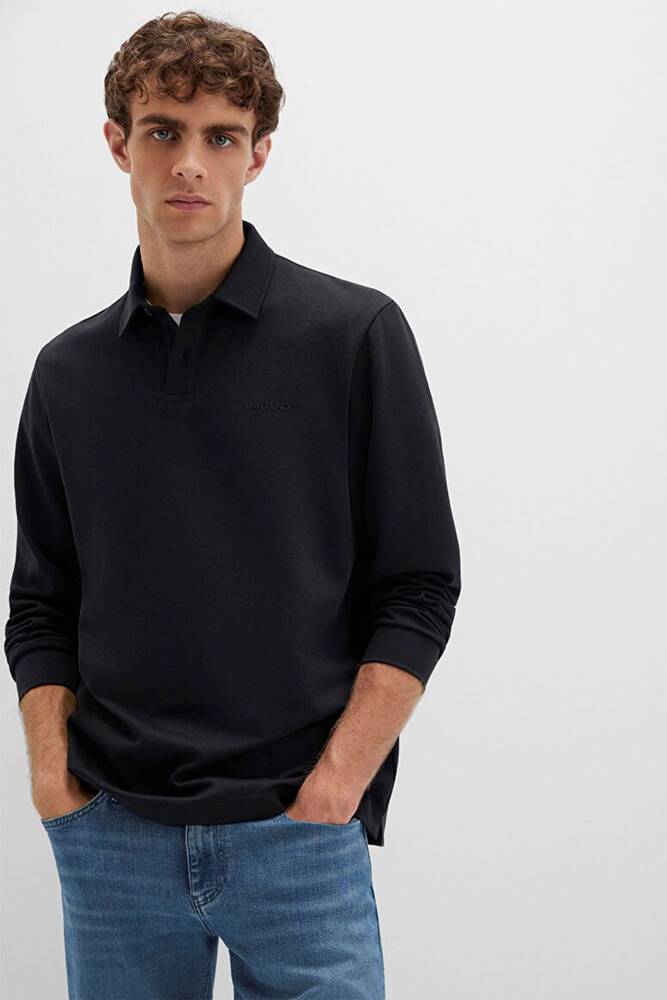 Erkek Düğmeli Penye 0613043-900 Siyah 