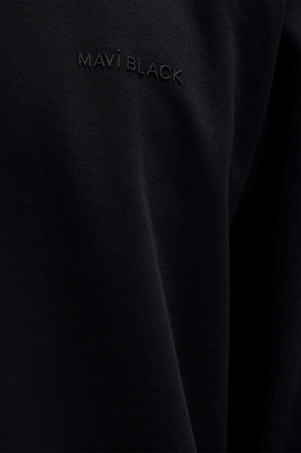 Erkek Düğmeli Penye 0613043-900 Siyah - Thumbnail