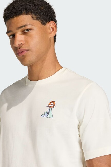 Erkek Ed Bball Tişört KB4908 Beyaz - Thumbnail