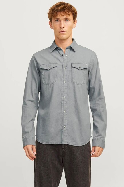 Erkek Esherıdan Gömlek 12138115 Gri (1)
